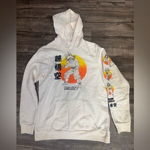 Old Navy White Dragon Ball Z Graphic Hoodie